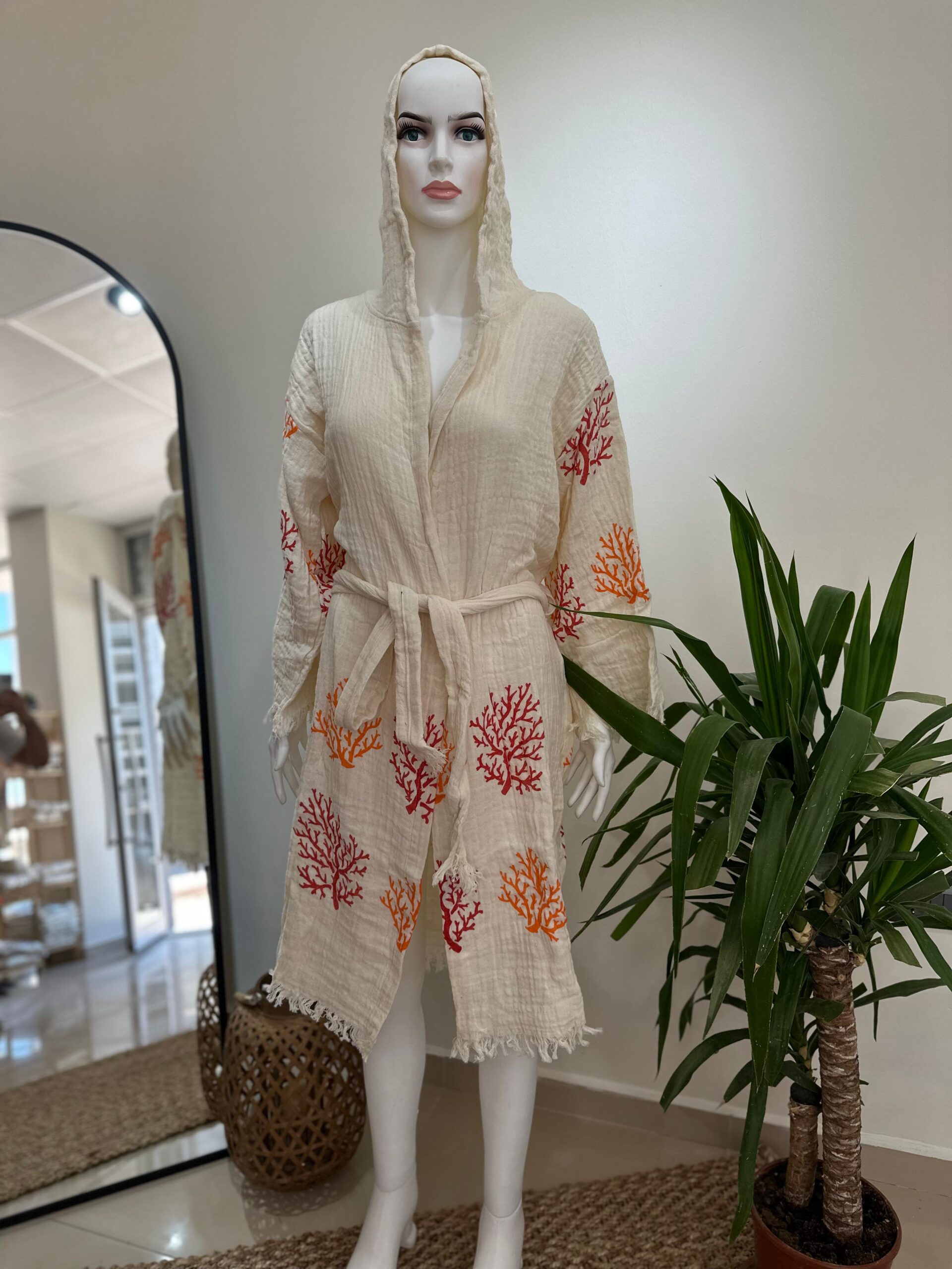 Müslin Bornoz Kimono
